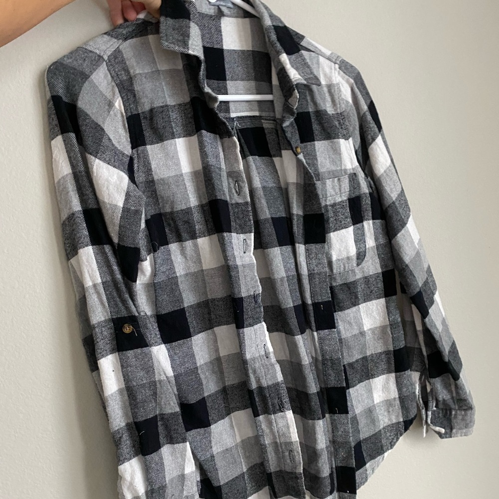 Button down flannel shirt